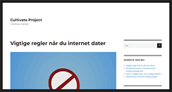 Desktop Screenshot of cultivateproject.dk