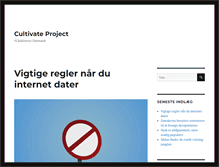 Tablet Screenshot of cultivateproject.dk